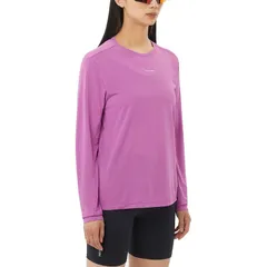 サロモン レディース トップス Tシャツ 長袖 Salomon Shakeout Core LongSleeve TShirt Womens Iris Orchidのサムネイル