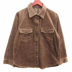 プラステ PLST ジャケット コーデュロイ 長袖 S 茶 ブラウン /YK