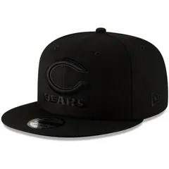 ニューエラ レディース アクセサリー 帽子 Mens New Era Black Chicago Bears 9FIFTY Adjustable Snapback Hat Brs Black ブラック