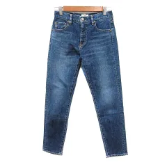 アングリッド UNGRID デニムパンツ ジーンズ スキニー ウォッシュ加工 23 紺 ネイビー /MN