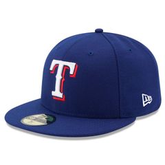 뉴엘라 여성 액세서리 모자 Mens New Era Royal Texas Rangers Game AuthenticollectionField 59FIFTY Fitted Hat Rgr Blue 블루