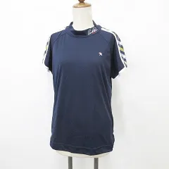 アーノルドパーマー Arnold Palmer GOLF ゴルフ スポーツウエア シャツ 半袖 ハイネック チェック 紺 白 ネイビー ホワイト O