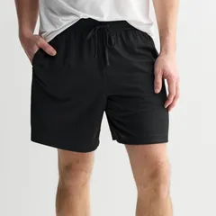 Tek Gear レディース ボトムス ハーフパンツ・ショーツ メッシュ ショートパンツ Mens Tek Gear 7 Inch Mesh Athletic Shorts Mineral Black ブラック