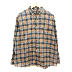 ニコアンド Niko and.. ネルシャツ チェック 長袖 3 M ベージュ /MN