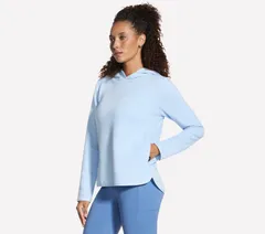 スケッチャーズ レディース トップス Tシャツ パーカー Womenskechers Go Walk Ottoman Cozy Fitunic Hoodie Rain Blue ブルーのサムネイル