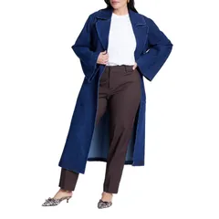 エロクイ レディース ボトムス カジュアルパンツ プラスサイズ トール ELOQUII Womens Plusize Tall Kady Fit DoubleWeave Pant Espresso Brown ブラウン