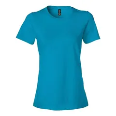 ギルダン レディース トップス Tシャツ Gildan Softstyle Womens LightweightShirt Caribbean Blue ブルー