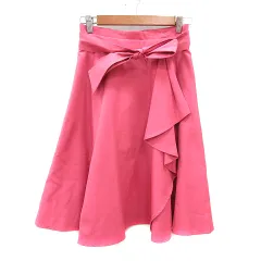 アプワイザーリッシェ Apuweiser-riche フレアスカート ミモレ ロング 2 M ピンク /MN