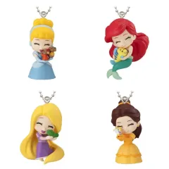 【中古】キーホルダー 全4種セット 「ディズニープリンセス ぎゅーこっと」