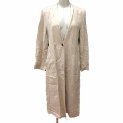 シンプリシテェ SIMPLICITE チェスターコート スプリング 麻 リネン ベージュ /YK ●RY