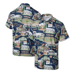 レインスプーナー レディース トップス Tシャツ ポロシャツ Mens Reyn Spooner Navy Auburn Tigerscenic Polo Aub Navy ネイビーのサムネイル