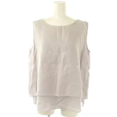 アーバンリサーチ ドアーズ URBAN RESEARCH DOORS リネンノースリーブブラウス F ライトパープル /AT ■OS ■SH