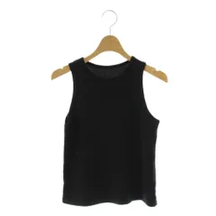 エディション Edition トゥモローランド コットンレーヨンタンクトップ カットソー F ブラック /DO ■OS ■SH