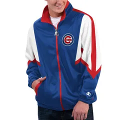 スターター レディース アウター ジャケット・ブルゾン Menstarteroyal Chicago Cubs Lead Runner FullZip Jacket Cublue ブルーのサムネイル