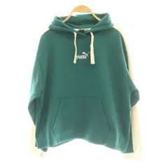 プーマ PUMA CORE HERITAGE フーディ パーカー プルオーバー L ブルーグリーン /SS ■OS