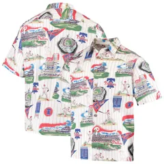 レインスプーナー レディース トップス Tシャツ Mens Reyn Spooner WhiteRed Philadelphia Philliescenic ButtonUp Shirt Phl Whのサムネイル