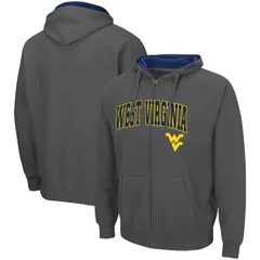 コロシアム レディース トップス Tシャツ ロゴ パーカー Mens Colosseum Charcoal West Virginia Mountaineers Arch Logo 30 FullZip Hoodie Wvu Charco チャコール