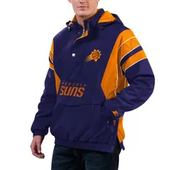 スターター レディース アウター ジャケット・ブルゾン パーカー Menstarter Purple Phoenix Suns Home Team Hoodie HalfZip Jacket Phxのサムネイル