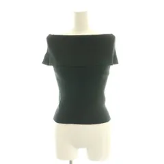 スナイデル SNIDEL 24SS Sustaina オフショルニットプルオーバー セーター OS 黒 ブラック /SS ■OS