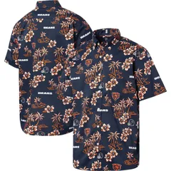 レインスプーナー レディース トップス Tシャツ Mens Reyn Spooner Navy Chicago Bears Kekai ButtonUp Shirt Brs Navy ネイビーのサムネイル