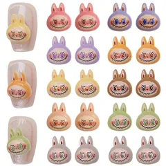 可愛い 3D立体 多色 ジェルネイル デコパーツ 195個ぐらいセット 女の子 ジュエリーパーツ キャラクター ネイルアート デコパーツ ハンドメイド ネイルパーツ DIY ランダム色