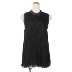 デプレ DES PRES トゥモローランド レースブラウス ノースリーブ バックジップ  1 黒 ブラック