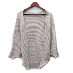 アルファベッツアルファベット Alphabet's alphabet カーディガン ニット 長袖 トッパー F ベージュ /YI