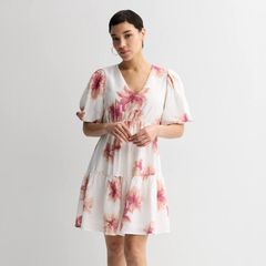 bitnabi 新品 ブロッサムワンピース ピンク 授乳服 ティアードドレス bitnabi 新品 ブロッサムワンピース ピンク 授乳服 ティアードドレス