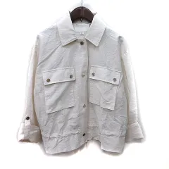 ザラ ZARA ステンカラージャケット 麻混 リネン混 白 オフホワイト /YI