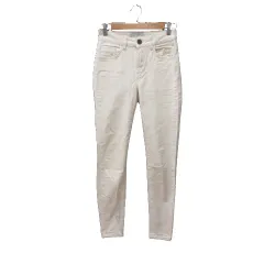 ワンティースプーン ONETEASPOON パンツ デニム ジーンズ スキニー カラーデニム 白 アイボリー /MS