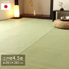 [261×261cm] ポリプロピレンカーペット カーペット 五木 江戸間4.5畳 ラグ 水洗いOK アウトドア対応 高耐久 日本製 4001のサムネイル