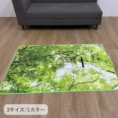 [140×180cm] 敷物 カーペット ラグ フォレスト 洗える 屋外 室内兼用 チェア対応 4001のサムネイル