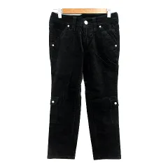 リーバイス レディースタイル LEVI'S LADY STYLE テーパードパンツ ベロア 27 L 黒 ブラック /MN