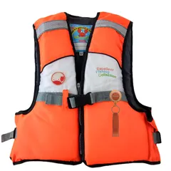 ライフジャケット 子供用 ジュニアフローティングベスト 呼び子付き フローティングベスト 救命胴衣 防災グッズ 股下ベルト付き 水遊び 海水浴 川遊び 反射帯付き ７色＆３サイズ
