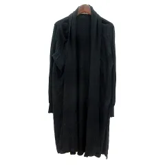 ビームスハート BEAMS HEART カーディガン ニット ロング カシミヤ混 黒 ブラック /MN