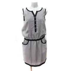 リエス Liesse ワンピース ひざ丈 ノースリーブ 3 M～L モカ /YI