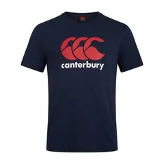 カンタベリー レディース トップス Tシャツ コットン ロゴ Canterbury Mens Logo Cotton Blend TShirt Navy ネイビーのサムネイル