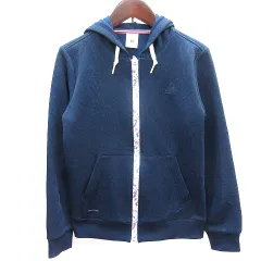 ルコックスポルティフ le coq sportif パーカー ジップアップ プリント S 紺 ネイビー /AU