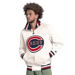 スターター レディース アウター ジャケット・ブルゾン キャップ ロゴ Menstarter White Cincinnati Reds The Captain Cooperstown Logo Fuのサムネイル