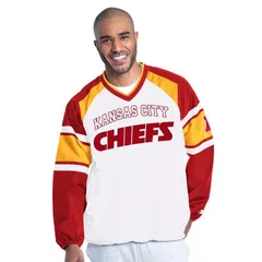 スターター レディース トップス Tシャツ ジャケット Menstarter White Kansas City Chiefs Infield Play Pullover Jacket Chf Whiのサムネイル