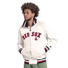 スターター レディース アウター ジャケット・ブルゾン キャップ ロゴ Menstarter White Boston Red Sox The Captain Cooperstown Logo Fulのサムネイル