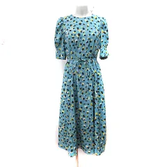 インデックス INDEX ワンピース ロング 半袖 総柄 L マルチカラー /YI