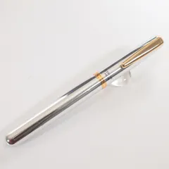 KYOCERA セラミックボールペン 太軸 シルバー ゴールド KCB-30W系 OHTO C-300リフィル 筆記可 中古 日本製のサムネイル