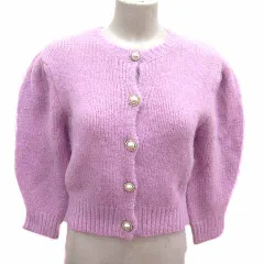 ザラ ZARA カーディガン ニット 七分袖 S ピンク /YK