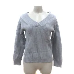 ロッソ ROSSO アーバンリサーチ ニット セーター Vネック ウール 長袖 F 紫 パープル /MS