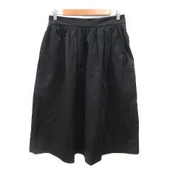 ザラウーマン ZARA WOMAN フレアスカート ロング M 黒 ブラック /MS