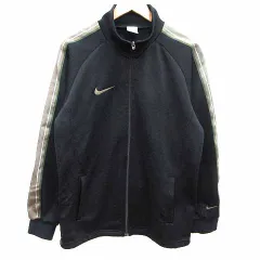 ナイキ NIKE スポーツウェア トラックジャケット ジャージ ジップアップ ライン 長袖 L 黒 ブラック /YK
