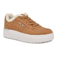 ナインウェスト レディース シューズ スニーカー プラットフォーム レース Nine West Cuddly LaceUplatform Womens Casual Sneakers Cognacのサムネイル