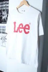 (S) リー 半袖 Tシャツ ビックロゴ 白 アメカジ-17E3A