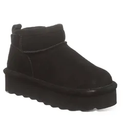 ベアパウ レディース シューズ ブーツ・レインブーツ スエード Bearpaw Retro Shorty Girls Suede Winter Boots Black ブラック
